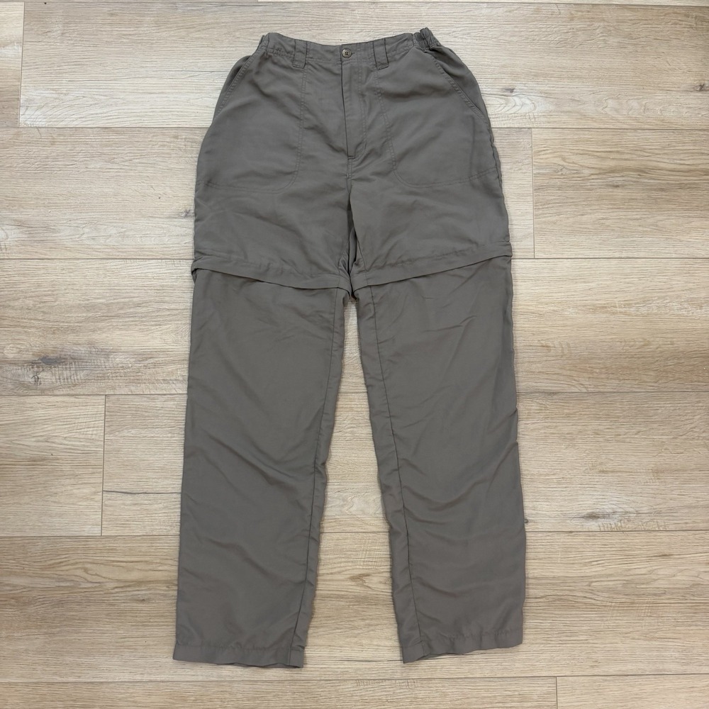 Campmor Women's Convertible Hiking Pants Small Zip Off Nylon Outdoor Khaki